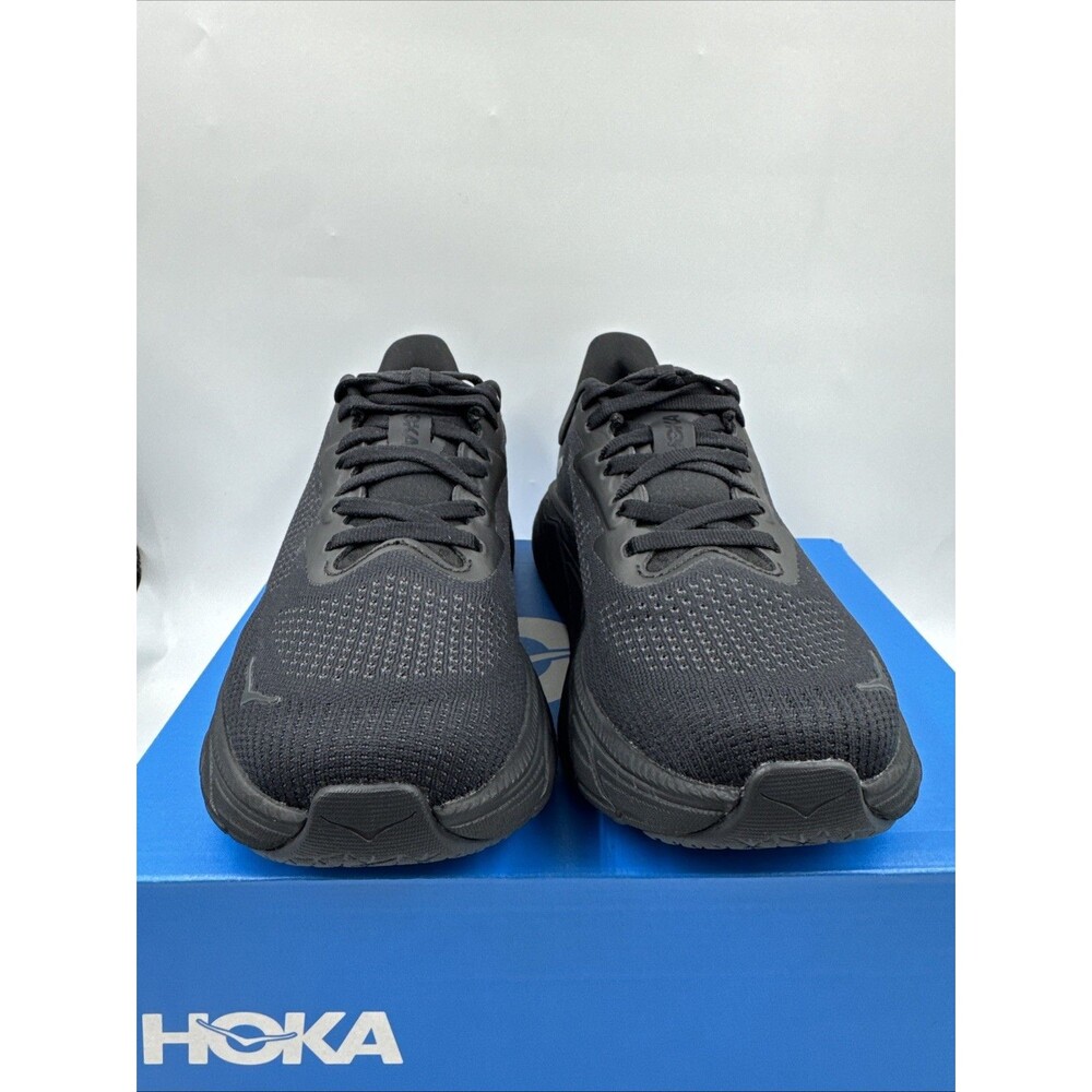 Hoka Arahi 7 Women’s Black Blackout 1147851 BBLC Walking Running Shoes Size 6B - Picture 2 of 16